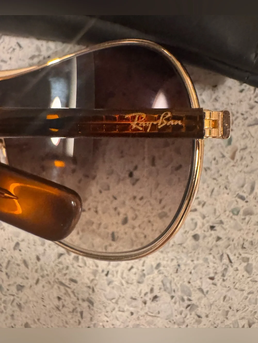 Ray-Ban Women’s Brown Gradient Shield Sunglasses-Vintage RB 3455L 002/13
